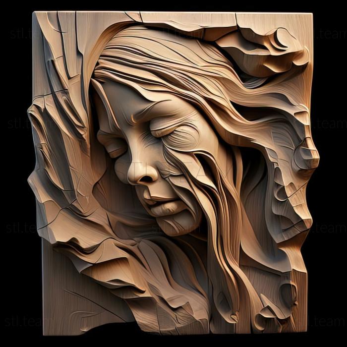 3D модель Сьюзен Лайон, американська художниця (STL)